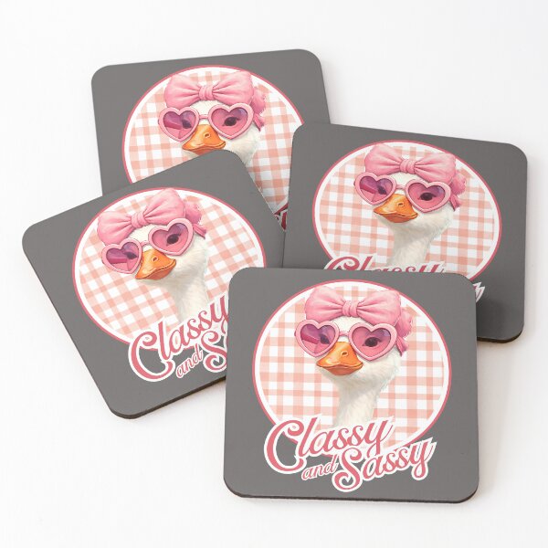 Item preview, Classy and Sassy Duck Cute Coquette Pink Design designed and sold by PrintandJoy.
