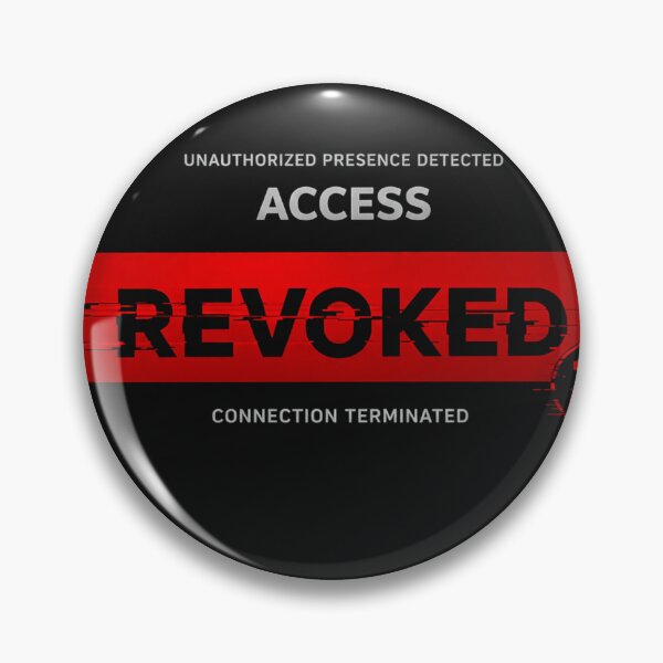 Item preview, Access Revoked Glitch Design | Cyberpunk Warning System | Digital Dystopia Streetwear designed and sold by ZEBBEDE - Minimal Streetwear .