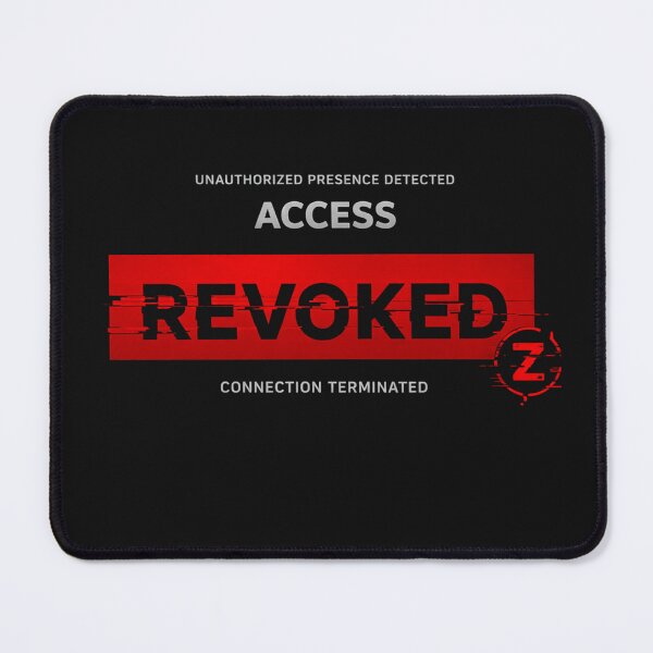 Item preview, Access Revoked Glitch Design | Cyberpunk Warning System | Digital Dystopia Streetwear designed and sold by ZEBBEDE - Minimal Streetwear .