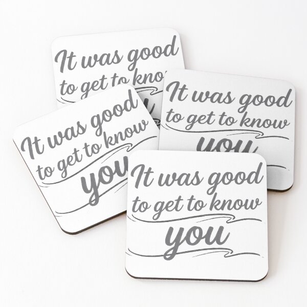 Item preview, "It Was Good To Get To Know You - Minimalist Hand-Lettered Farewell" designed and sold by RS-Globalist-.