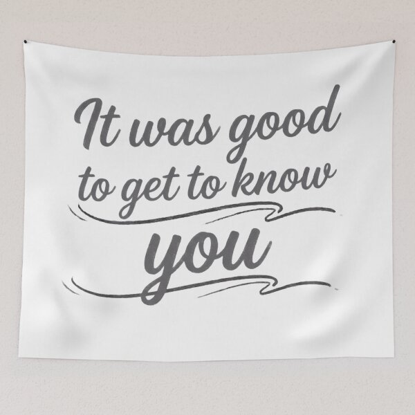 Item preview, "It Was Good To Get To Know You - Minimalist Hand-Lettered Farewell" designed and sold by RS-Globalist-.