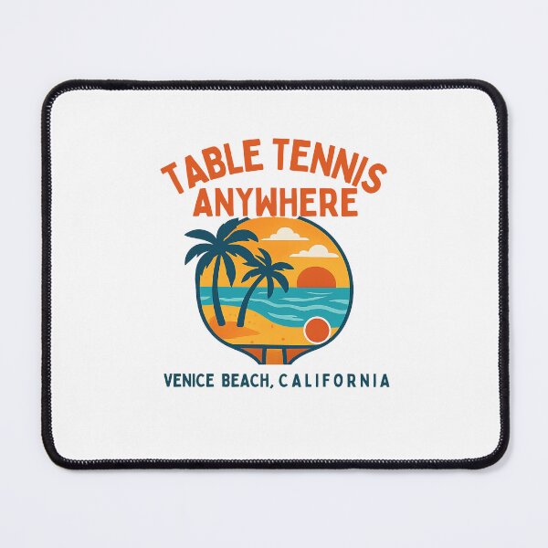 Item preview, Venice Beach California Table Tennis Sunset Retro Ping Pong Paddle T-Shirt designed and sold by OhMyPingCo.