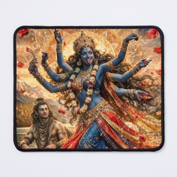 Item preview, The Red Dance of Time, Goddess Kali and Lord Shiva designed and sold by AliceWhiteDF.