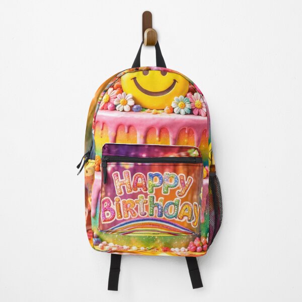 Item preview, Happy Birthday Smiley Rainbow Cake Party designed and sold by CLOUTKULT.