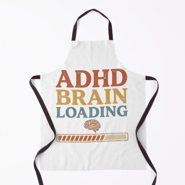 Item preview, ADHD Brain Loading Retro Vintage Typography Design designed and sold by urbinet.