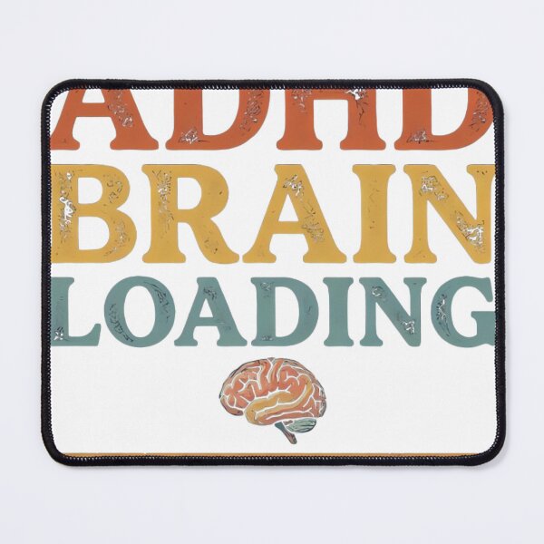 Item preview, ADHD Brain Loading Retro Vintage Typography Design designed and sold by urbinet.