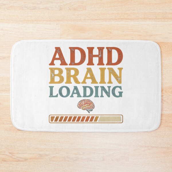 Item preview, ADHD Brain Loading Retro Vintage Typography Design designed and sold by urbinet.