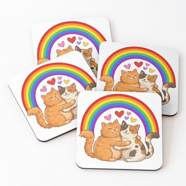 Item preview, Cat Love Rainbow | Relationship Cute designed and sold by Tee-Tribu.