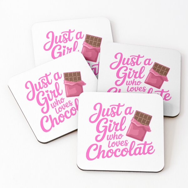 Item preview, Just a Girl Who Loves Chocolate! Cute Chocolate Bar Lover Graphic Design designed and sold by PMCreative.