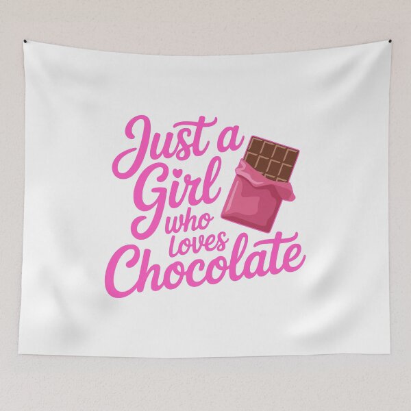 Item preview, Just a Girl Who Loves Chocolate! Cute Chocolate Bar Lover Graphic Design designed and sold by PMCreative.