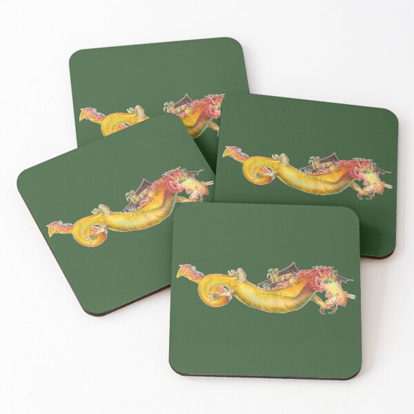 Item preview, Yellow Dragon – Fantasy Watercolor Art designed and sold by Alkaravan Creators.