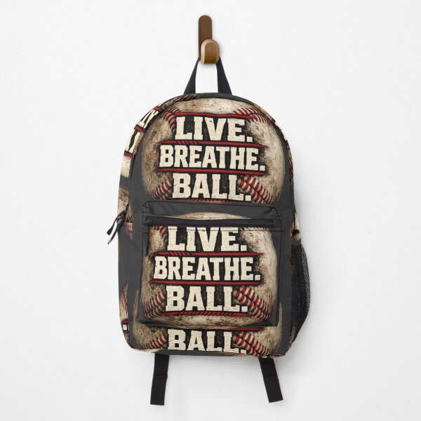 Item preview, Live Breathe Ball Vintage Baseball Motivation Design designed and sold by Blaze & Trail Creative.