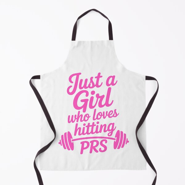 Item preview, Just a Girl Who Loves Hitting PRs! Pink Cursive Fitness Motivation with Barbell Design designed and sold by PMCreative.
