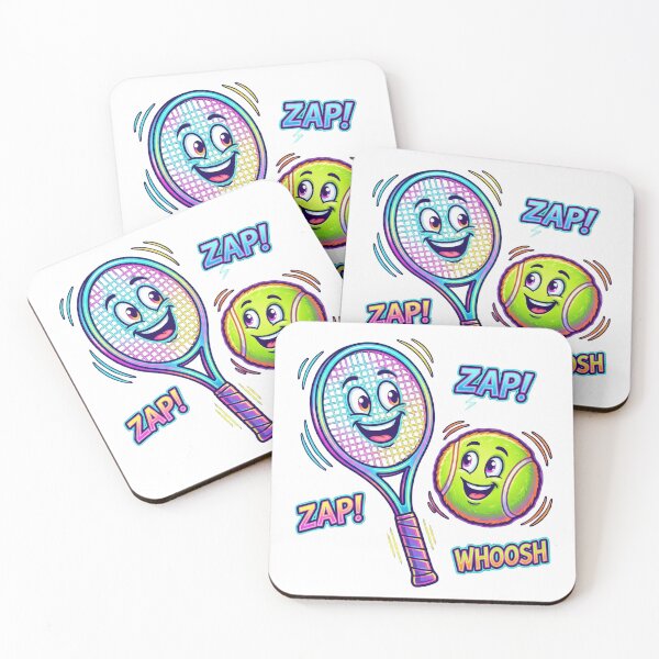 Item preview, Tennis Racquet Smile | Sporty Joy designed and sold by Tee-Tribu.