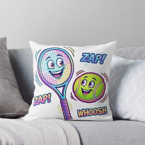 Item preview, Tennis Racquet Smile | Sporty Joy designed and sold by Tee-Tribu.
