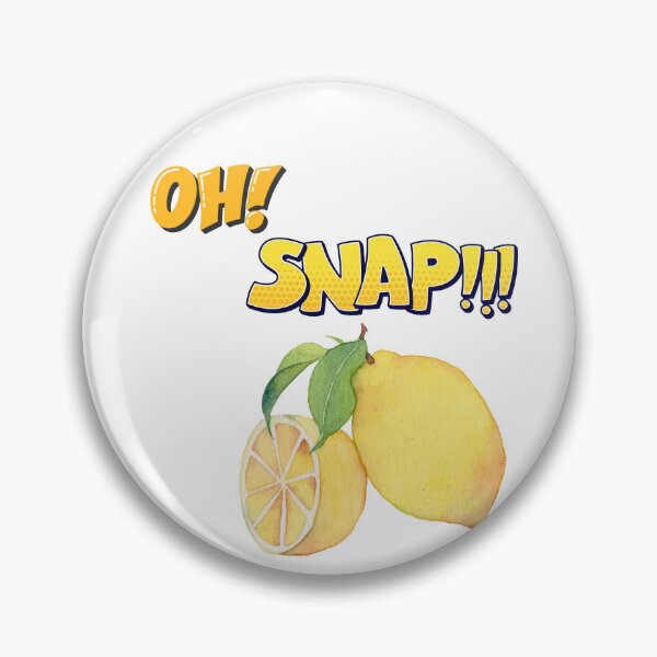 Item preview, Oh Snap Lemon Funny Design | Cute Comic Style Citrus Pun Graphic | Bright Yellow Aesthetic Humor designed and sold by Aura Design.