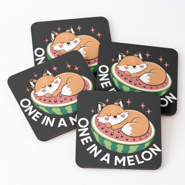 Item preview, Sleeping Fox One In A Melon Pun designed and sold by MJ ART.