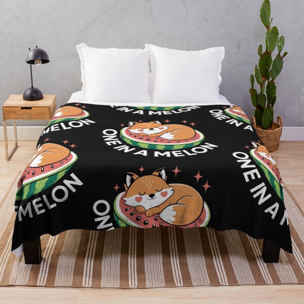 Item preview, Sleeping Fox One In A Melon Pun designed and sold by MJ ART.