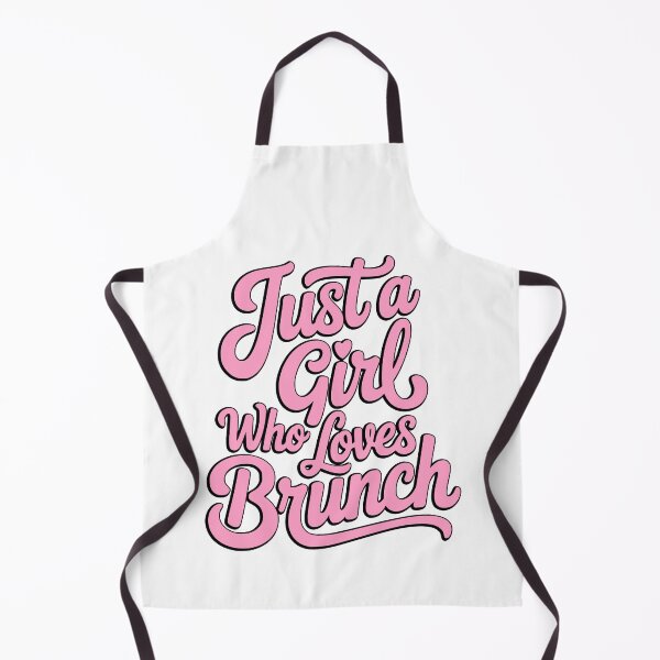 Item preview, Just a Girl Who Loves Brunch Pink Retro Typography designed and sold by PMCreative.