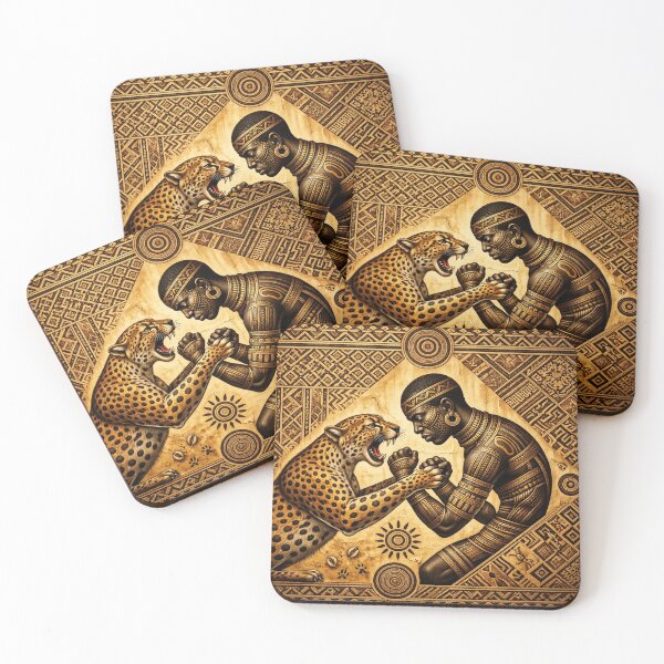 Item preview, Man vs Self – African Strength & Balance Artwork designed and sold by VSCRL Art Collection Studio.