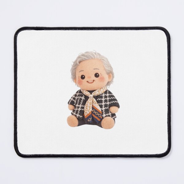 Item preview, Custom Grandma Plushie Portrait | Cute Personalized Doll Art | Cozy Handmade Style Illustration designed and sold by elhamart.