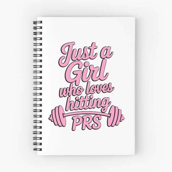 Item preview, Just a Girl Who Loves Hitting PRs Pink Gym Typography designed and sold by PMCreative.