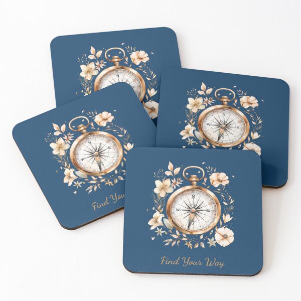 Item preview, Find Your Way Compass Floral Design, Vintage Gold Compass Art, Spiritual Guidance Illustration, Boho Botanical Aesthetic designed and sold by InnerFaith.