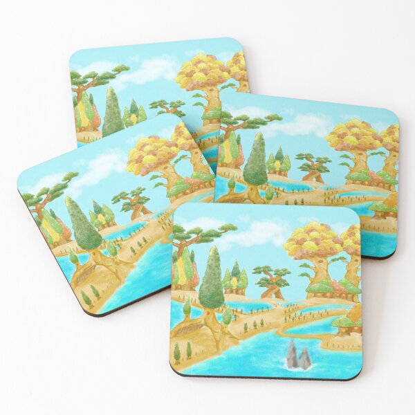 Item preview, Tree village in an ocean paradise designed and sold by greenPQBstudio.