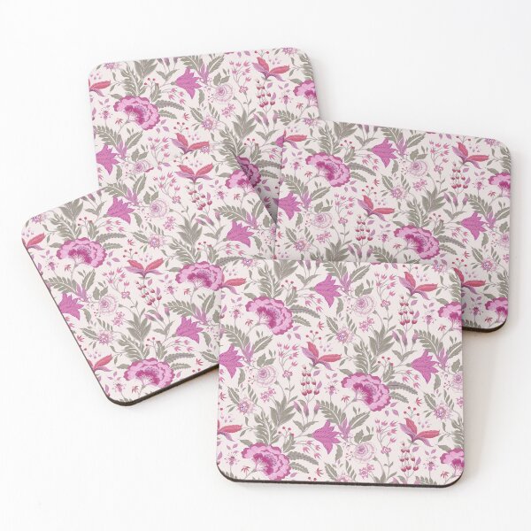 Item preview,  Jacobean Floral Pattern Pink Color  designed and sold by RekhaArtGalaxy.