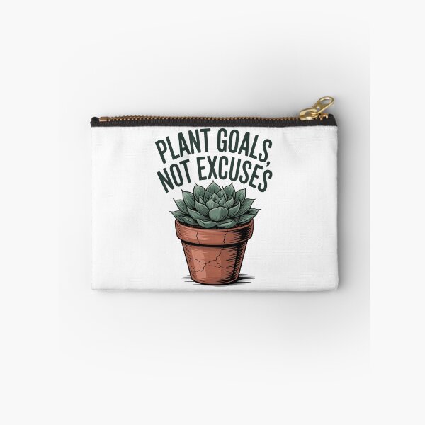 Item preview, Plant Goals Not Excuses — Echeveria Succulent Cracked Terracotta Pot Botanical Motivational Tee designed and sold by proearth2022.