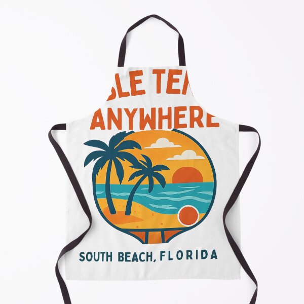 Item preview, South Beach Florida Table Tennis Beach Sunset Retro Ping Pong T-Shirt designed and sold by OhMyPingCo.