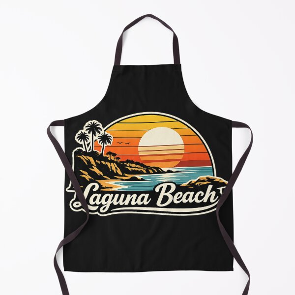 Item preview, Laguna Beach Retro Sunset Shirt – California Coastal Cliff Vintage Design designed and sold by Laughprints.