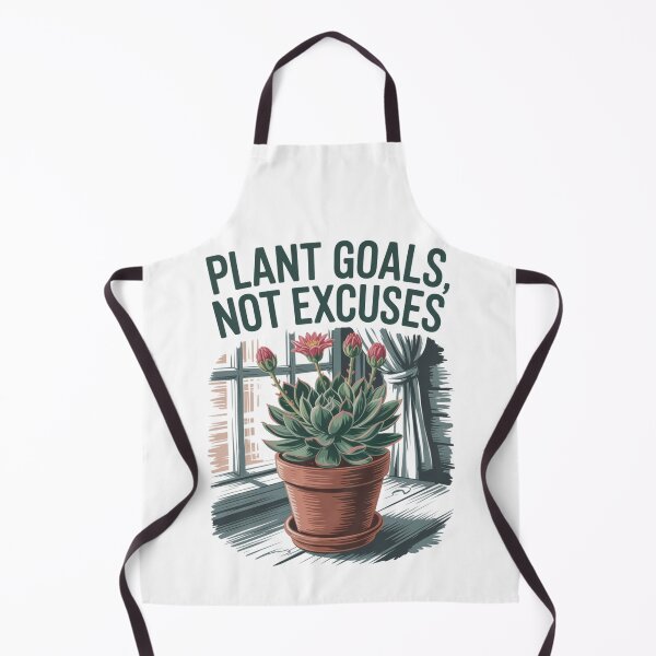 Item preview, Plant Goals Not Excuses — Flowering Succulent Terracotta Window Scene Botanical Motivational Tee designed and sold by proearth2022.