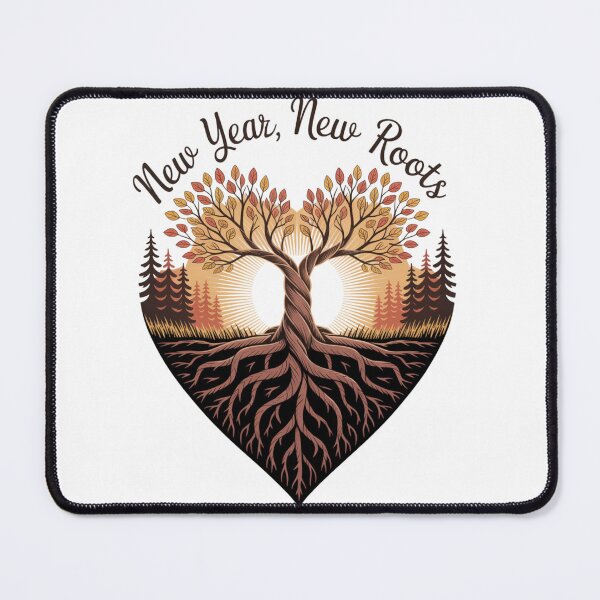 Item preview, New Year New Roots — Tree of Life Twisted Trunk Deep Roots Forest Sunset Environmental Graphic Tee designed and sold by proearth2022.