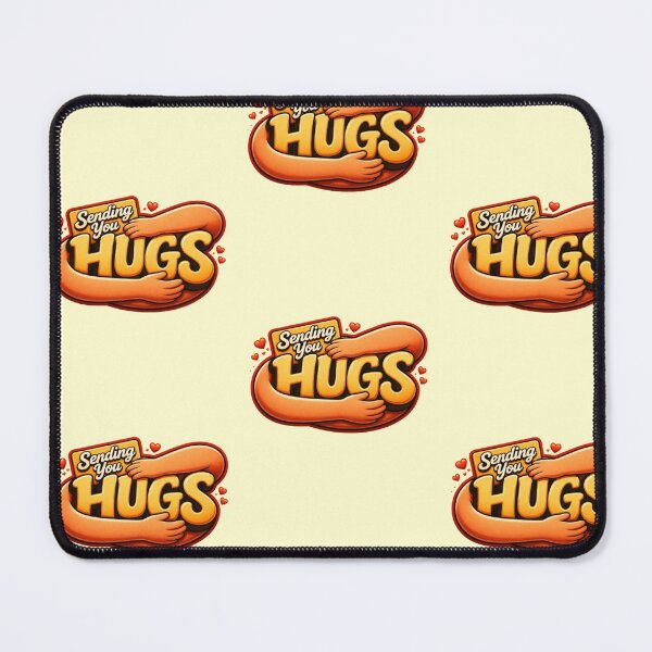 Item preview, Sending You Hugs - Cute Illustrative Long Distance Friendship Sticker designed and sold by anidiots-studio.