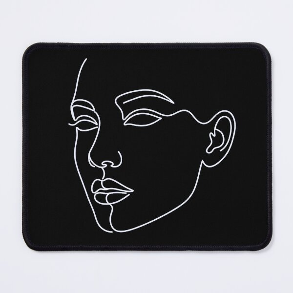 Item preview, Minimal Line Art Face designed and sold by Stickersdevelop.