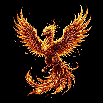 Artwork thumbnail, Dark Phoenix Rising by Stickersdevelop
