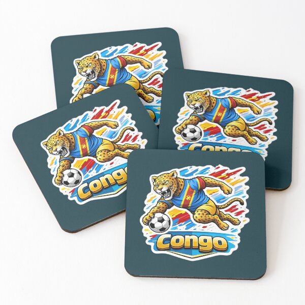 Item preview, Congo Soccer Leopard Mascot  designed and sold by Ambroa Stuff.