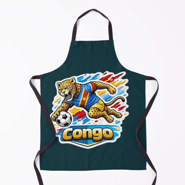 Item preview, Congo Soccer Leopard Mascot designed and sold by Ambroa Stuff.