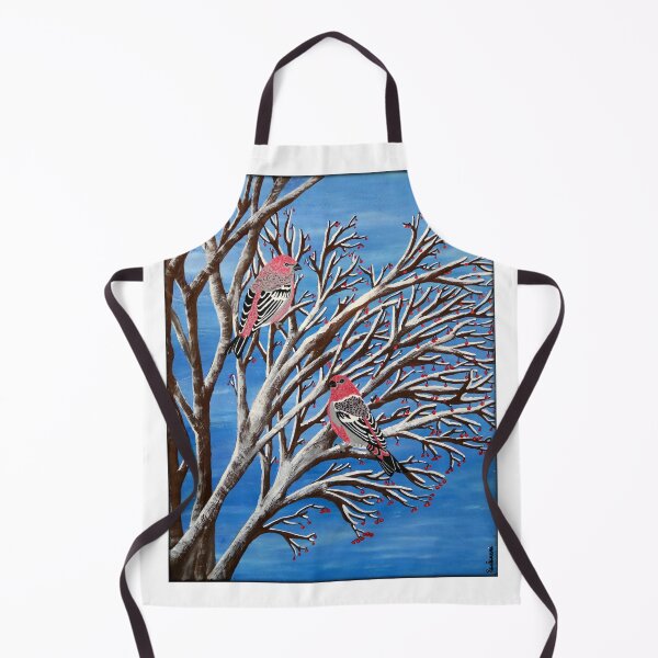 Item preview, Martin and Martine, the pine grosbeaks (Bird of Hope) designed and sold by Richard Leclerc, Artiste peintre.