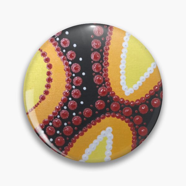 Item preview, Warm Concentric Dot Pattern Abstract Art – Vibrant Yellow Red Orange Design designed and sold by PeridotGypsy.