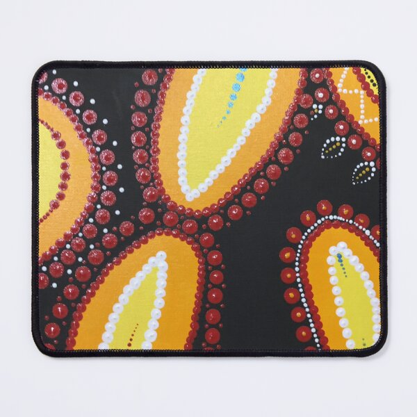 Item preview, Warm Concentric Dot Pattern Abstract Art – Vibrant Yellow Red Orange Design designed and sold by PeridotGypsy.