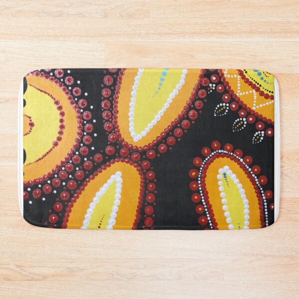 Item preview, Warm Concentric Dot Pattern Abstract Art – Vibrant Yellow Red Orange Design designed and sold by PeridotGypsy.
