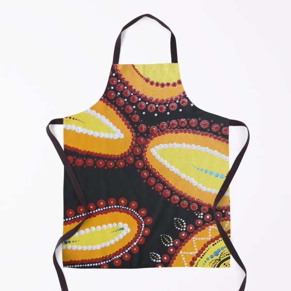 Item preview, Warm Concentric Dot Pattern Abstract Art – Vibrant Yellow Red Orange Design designed and sold by PeridotGypsy.