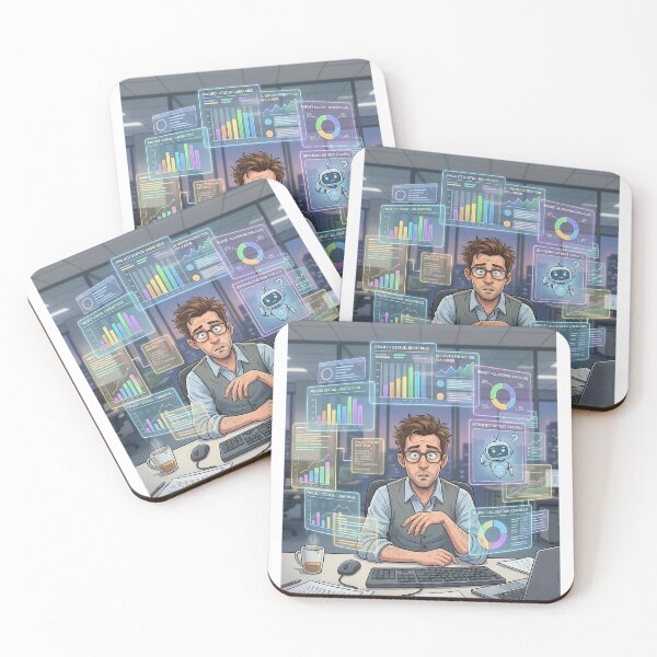 Item preview, confused office worker designed and sold by Prism-Bubble.