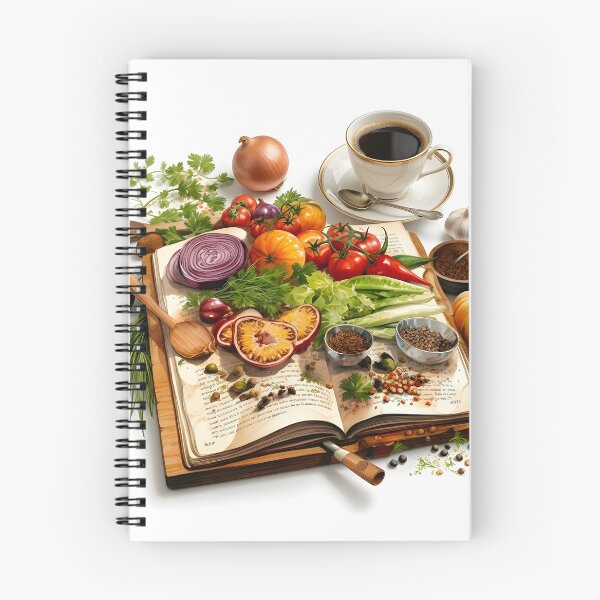 Item preview, Fresh Ingredients on an Open Vintage Cookbook designed and sold by PholPol1959.