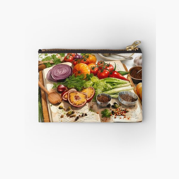 Item preview, Fresh Ingredients on an Open Vintage Cookbook designed and sold by PholPol1959.