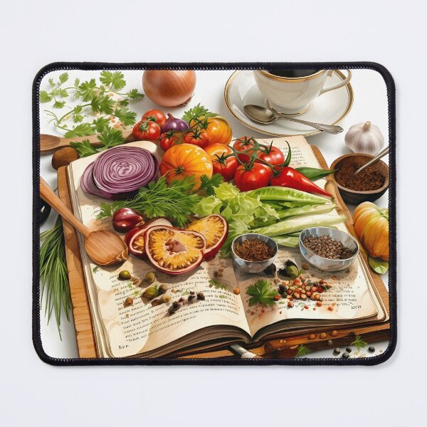Item preview, Fresh Ingredients on an Open Vintage Cookbook designed and sold by PholPol1959.