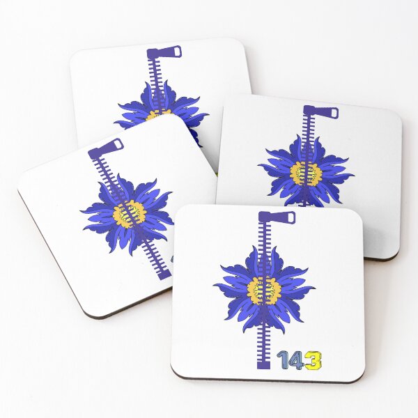Item preview, Zipper Flower Design 143 | Secret Love Code Aesthetic | Blue Floral Hidden Message Graphic designed and sold by Aura Design.