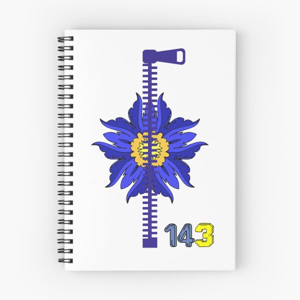 Item preview, Zipper Flower Design 143 | Secret Love Code Aesthetic | Blue Floral Hidden Message Graphic designed and sold by Aura Design.